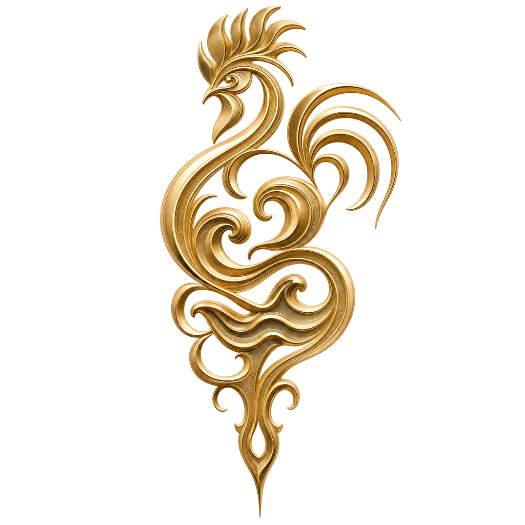 Aquarius Rooster KinAstro symbol art