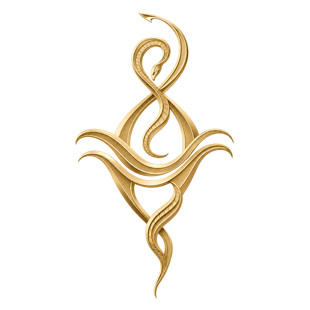 Aquarius Snake KinAstro symbol art