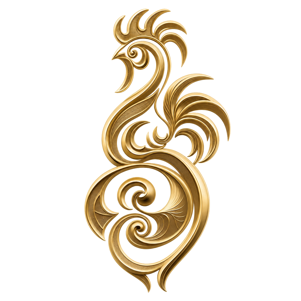 Cancer Rooster KinAstro symbol art
