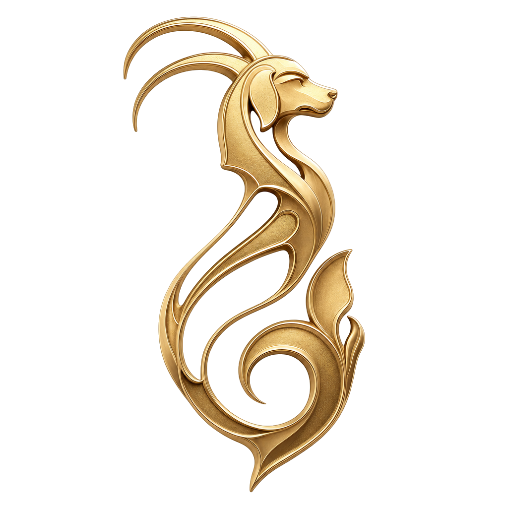 Capricorn Dog KinAstro symbol art