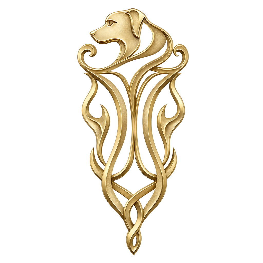 Gemini Dog KinAstro symbol art