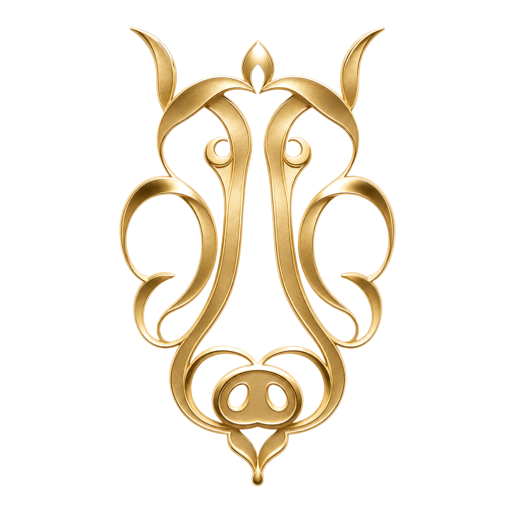 Gemini Pig KinAstro symbol art