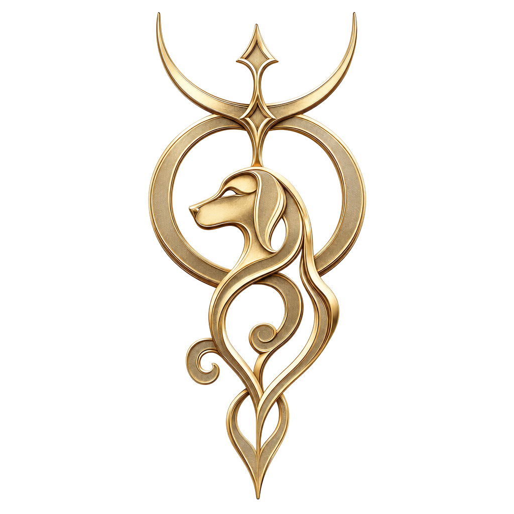 Taurus Dog KinAstro symbol art