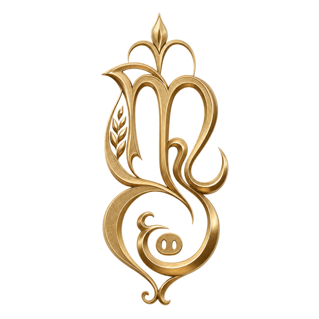 Virgo Pig KinAstro symbol art
